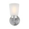 Westinghouse Fixture Wall 60W Reynaldo, Brushed Nickel Frosted Glass 6128900 - alternate 5